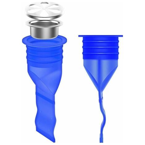 Scarico regolabile in silicone per lavabo, sifone a pavimento, valvola di non ritorno per tubature di bagno, WC e balcone.