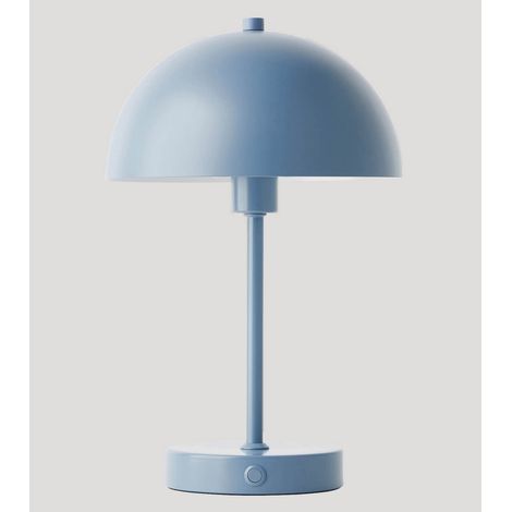 [GEBRAUCHT] B-Ware Mokebo Tischlampe Leuchte Nachttischlampe Vintage Usb C Blaugrau Metall 18cm