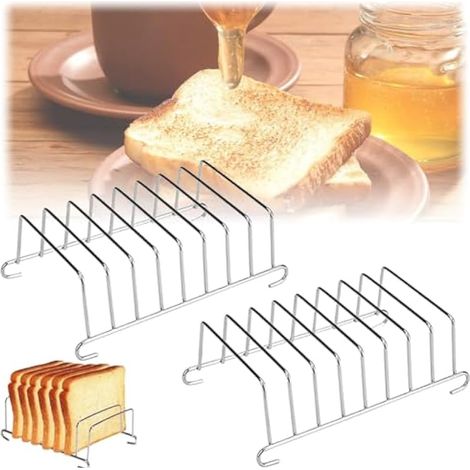 Porte-Toast, Porte-Grilles en Acier Inoxydable, Support À Pain en Acier Inoxydable, Toast Rack for, pour Cuisine, Restaurant Friteuse À Air Cuisine Support De Refroidissement (1/5)