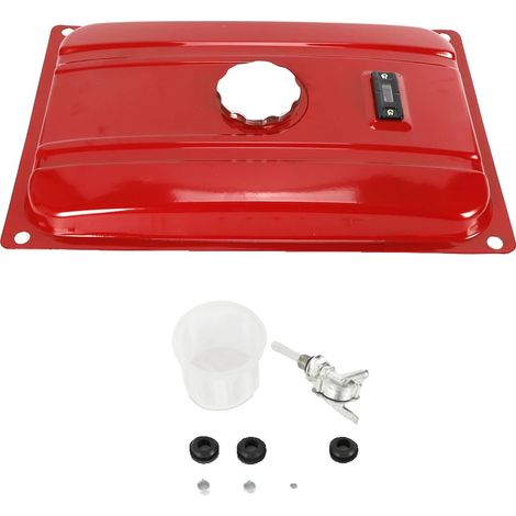 Tanque de combustible para generador, construcción duradera, gran capacidad, rojo. (1/2)