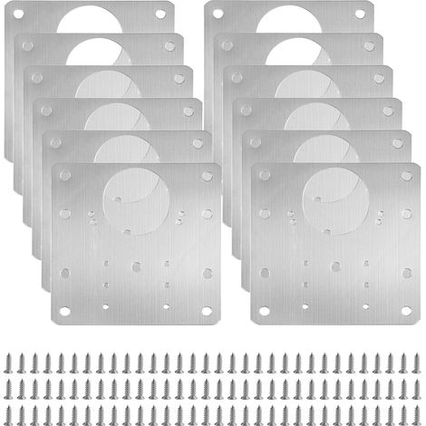 12 plaques reparation charniere avec 72 vis personnalisees (1/5)