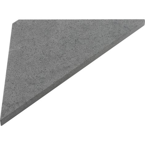 Etagère d'angle ABELINE Rockstone 250x250mm, béton (1/2)