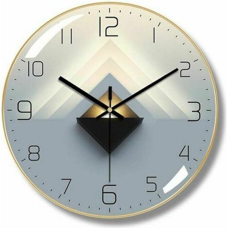 Horloge murale lumineuse radio-pilote 4 LED bleues dtecteur dobscurit 3 modes dclairage 30 cm CHAUFFE-PIEDS (1/5)