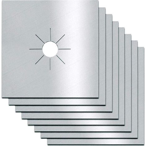 de housses protection pour brûleurs cuisinière à gaz double épaisseur mm antiadhésives réutilisables faciles nettoyer x Lot 8 0 1 27 27CM (1/5)