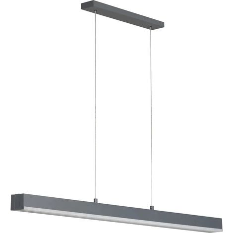 [GEBRAUCHT] B-Ware Fischer Honsel Hängeleuchte Pendelleuchte Vayana Led Grau Touchdimmer Cct 189 Cm