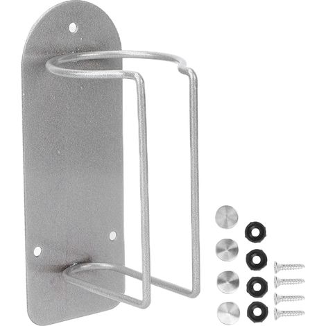 Support mural en acier inoxydable pour tondeuse électrique, organiseur de rangement argenté, fixe-clip mural pour rasoir, étagère de stockage robuste (1/5)