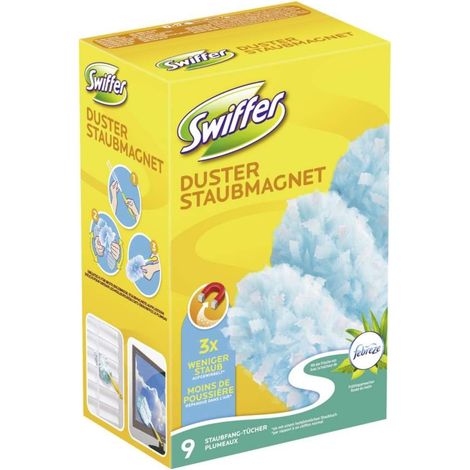 Swiffer Staubmagnet Nachfüller (9 Tücher)+Febreeze