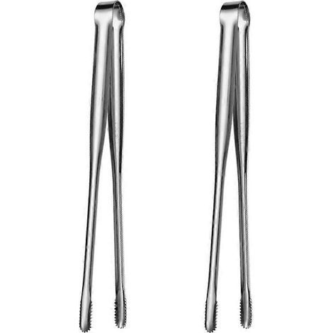 Grillzange im japanischen Stil, Steakzange aus Edelstahl, Speisezange – 24,00 x 2,00 x 2,00 cm – Silber (1/4)