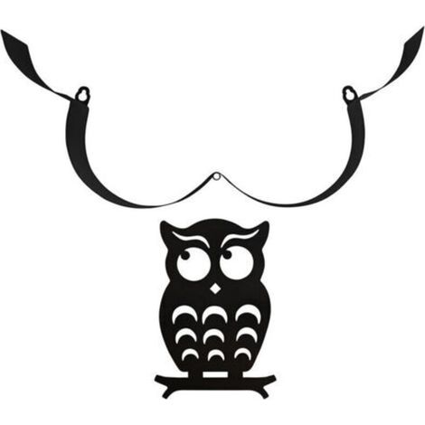 Porta rotolo di carta igienica promozionale, a forma di animale, in ferro, per riporre e distribuire la carta igienica da bagno - Decorazione da collezione (Gufo)