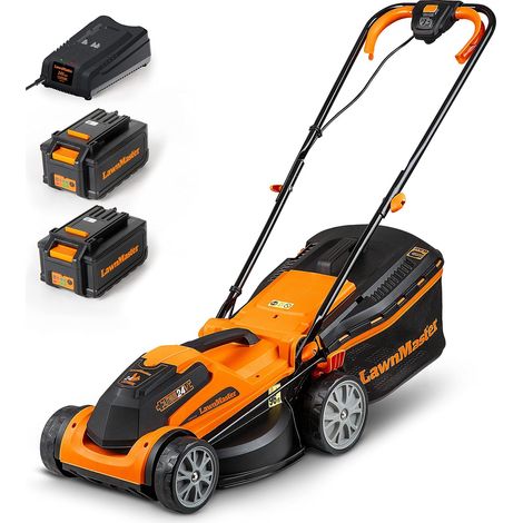 Tondeuse sans Fil 24V 34cm, 2 Batteries, pour 300m² (1/5)
