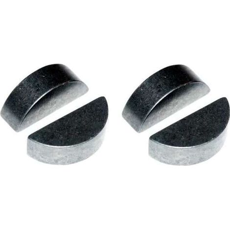 dischi a chiavetta a mezzaluna in acciaio DIN 6888 per albero di trasmissione di trattori, tosaerba, motozappe, fermo lama meccanico, 3x5x12,65 mm (1/2)