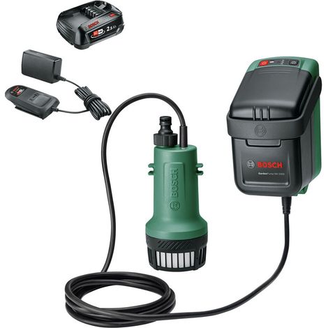 Bosch 06008C4203 Garden Pump 18V Rainwater Drainage + 2.5AH Battery Kit (1/5)