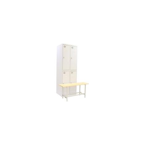 Mobile Simonrack Pack Simonlocker DIY Tandem 4 porte panca spogliatoio