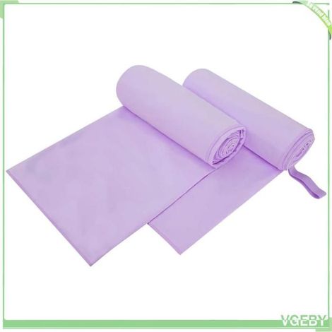 42011486 Serviettes de sport 2 pcs Violet 200 x 100 cm (1/5)