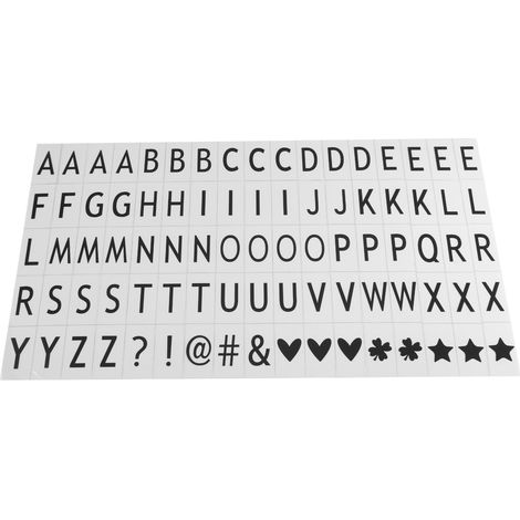 85 letras negras, acrílico de alta calidad, tamaño A4, caja de luz LED, decoración para el hogar, fiestas y bodas. (1/5)