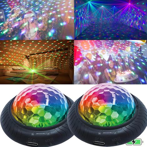 Ensemble de 2 décorations, thème Noël, rechargeables, avec son intégré, pour la maison, la table, les fêtes et l'ambiance des fêtes.-AquaForge (1/5)