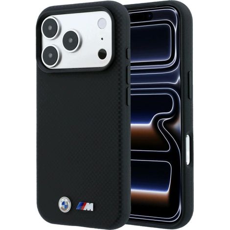 Coque arrière BMW pour Apple iPhone 17 Pro, iPhone 18 Pro noire 1 pièce. (1/5)
