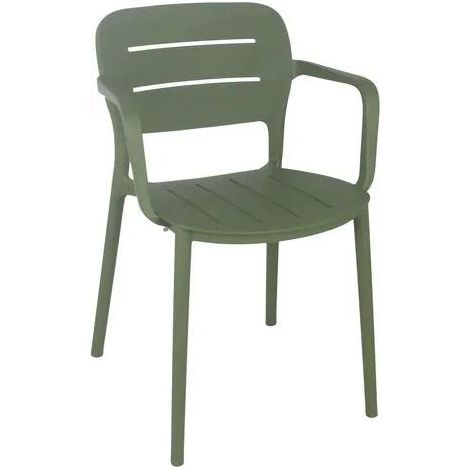 Gartenstuhl Amicasa PP 831 grün ergonomisch Polypropylen