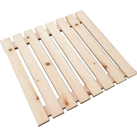 Pedana Doccia in Legno Antiscivolo 58 x 58 Ideale per Piatto Doccia 80 x 80 (1/4)
