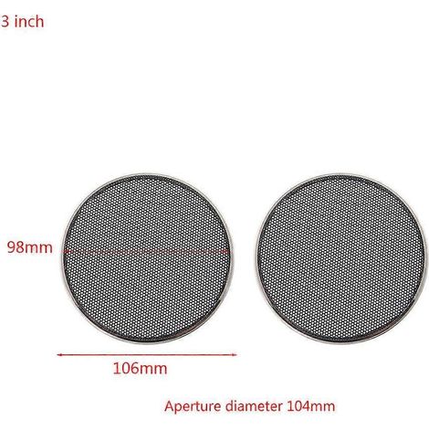 Grille de protection décorative pour haut-parleur, cercle, woofer, remplacement - 3 pouces (1/5)