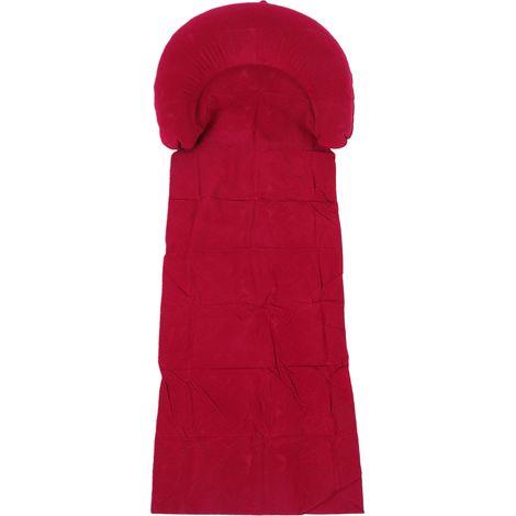 Couverture de plage avec appui-tête gonflable, coussin de couchage multifonctionnel pliable pour bain de soleil en plein air, rouge (1/5)