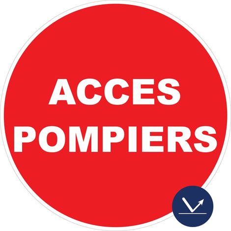 Panneau Accès Pompiers - Rétroréfléchissant Classe 1 - Ø300mm - 4068008