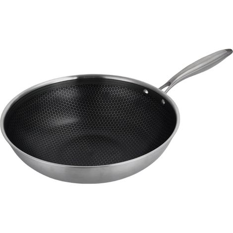 Gam'Hotel - Wok 32cm triplex - "BlackSteel"