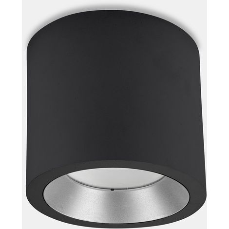LedsC4 Plafonnier Ip65 Cosmos Led 8.3W Blanc Chaud - 3000K On-Off Gris Urbain 1002Lm