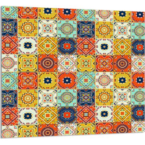 Panneau de verre mosaïque 65x60 pour la cuisine (1/5)