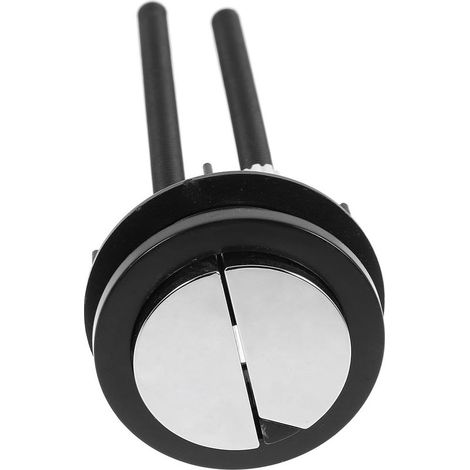 Bouton-poussoir de Chasse D'eau Double en Abs Noir 48×57 Mm (1/5)