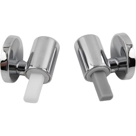 BUNTHAUS Lot de 2 Kit de Fixation pour abattant WC Traditionnel et Contemporain avec charnières à Fermeture Douce à dégagement Rapide, Charnières de Fixation supérieure, Kit de Remplacement pour WC (1/5)