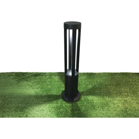 Lampione Da Terra Lampada 12 W Led Luce Bianca Esterno Giardino Lampioncino Nero (1/3)