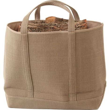 Sac à bûches et à granulés Belharra sable - Le Marquier (1/3)