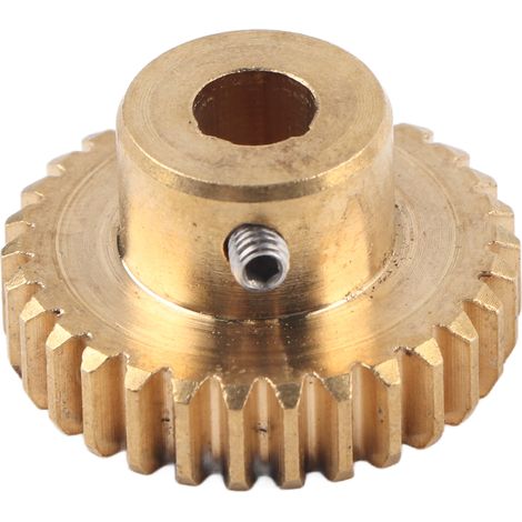 Pignon droit en laiton 30 dents mod 0.8 alésage 6 mm pièces robot industrielles 430100060030 (1/5)