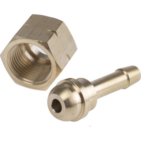 Rs Pro – Raccord de tuyau souple BSP 1/4" – Laiton femelle – Filetage plomberie – Pour installations sanitaires – Résistant à la corrosion (1/2)