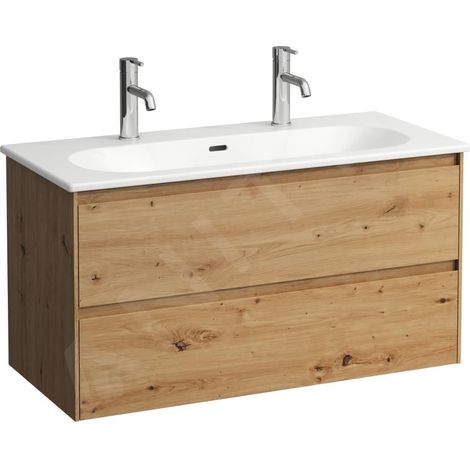 LAUFEN LUA Set LANI Set complet, lavabo 2 trous pour robinetterie (1/2)