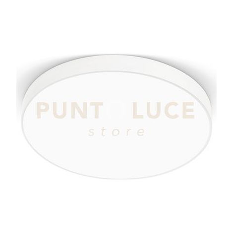 Plafoniera Rotonda GPL300N in alluminio bianco opaco 40W LED integrato 4000K luce naturale - Gealuce Illuminazione Design a Soffitto