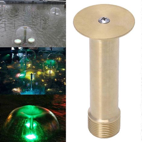 Buse de fontaine hémisphérique en laiton 1/2" DN15 3/4" DN20 pour bassin, jet pour tête de bassin (1/4)