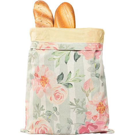 Sacs à pain - Lot de 2 - Sacs à pain en cire d'abeille - Lin - Réutilisables - Boîtes à pain - Pour pain maison - 43 x 33 cm (1/5)