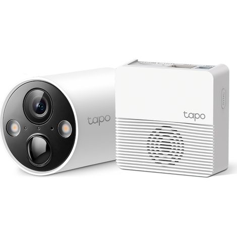 Caméra de sécurité extérieure sans fil 2K QHD sur batterie + Hub de connexion - Tapo C420S1 - TP-LINK
