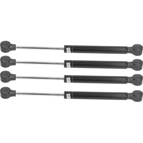 Ensemble de 4 vérins de porte de placard en alliage d'aluminium, ressort pneumatique 80N, tige de support à gaz