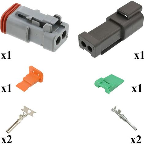 Kit Connecteur DT series Mâle female 2 Voies E003