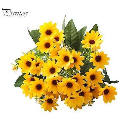 Fleur artificielle réaliste aux détails soignés, ne se fane pas, ne nécessite aucun arrosage, longue durée de vie. Accessoire photo, centre de table, décoration pour mariage et fête.jaune (1/5)