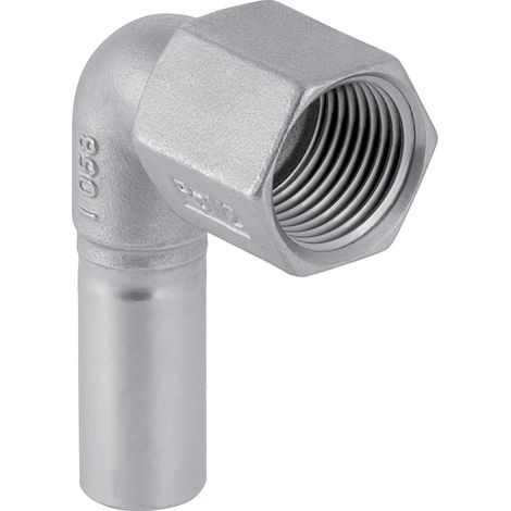 Geberit Mapress Edelstahl Übergangswinkel 90 Grad mit Innengewinde und Einschubende d 15mm, Rp 1/2″ (1/5)