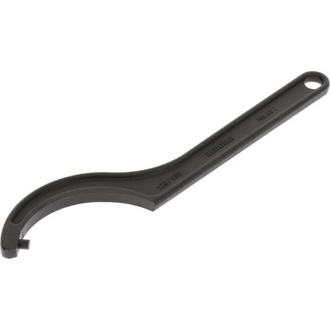 Clé à ergot à trou, Pour écrou à trous, Taille 120 à 130 mm, Pointes Ø 8 mm, Clé, 40 Z 120-130 (1/5)