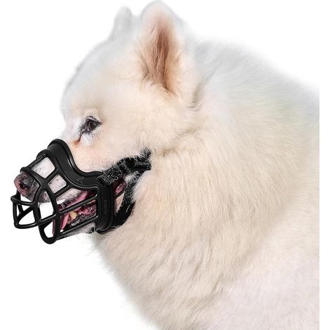 Muselière souple pour chien, caoutchouc, sangle réglable, muselières des chiens, taille moyenne, grande (1/5)