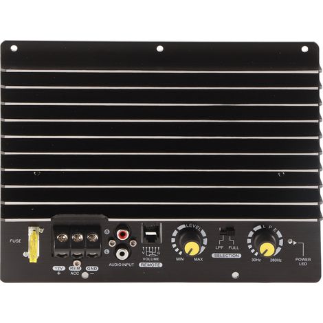 Amplificateur Voiture 1000W, Carte Ampli Puissance Haut-parleur Subwoofer, Aluminium 12V pour Auto (1/5)