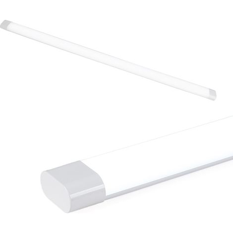 Luminaria linéaire LED 120 cm 36W 6000K blanc boîtier blanc diffuseur mat