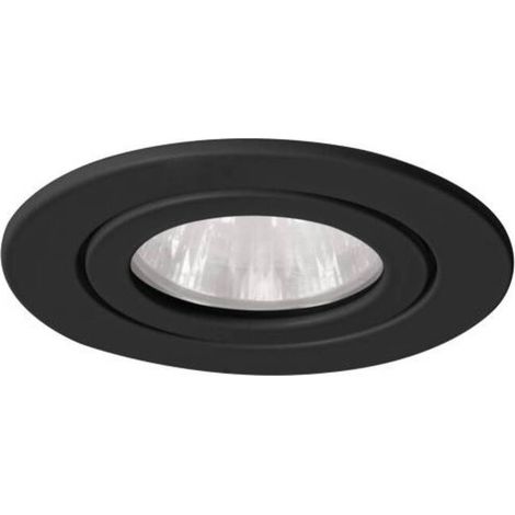 [NEUWERTIG] B-Ware Brumberg Einbauring Einbaustrahler Downlight Schwarz GX5,3 LED Edelstahl Rund (1/2)