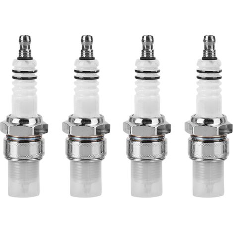 Bougie d'allumage platine, Akozon Bougie d'allumage 4 pièces à 2 temps Convient pour PW50 PW80 PW60 LT50 LT80 Scooter moto E6TC. (1/5)